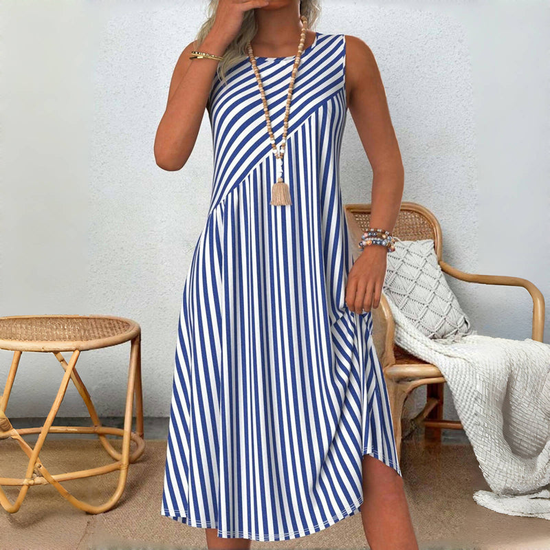 Heidi™ Sleeveless Striped Summer Dress
