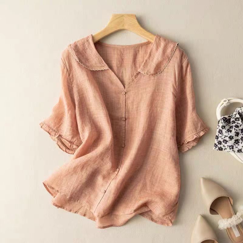 Adèle™ Linen Blouse