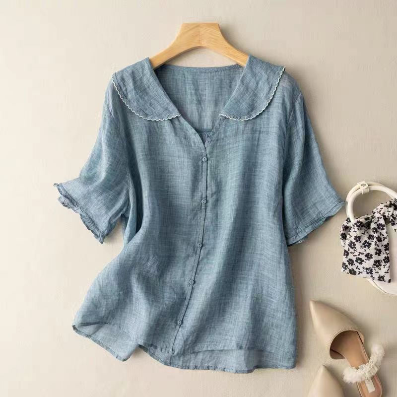 Adèle™ Linen Blouse