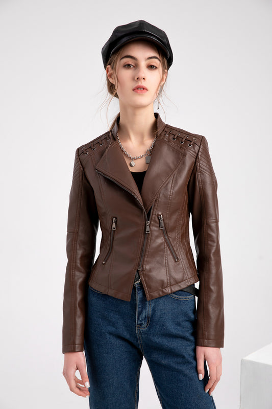 Elise™ Lashed Lambskin Jacket