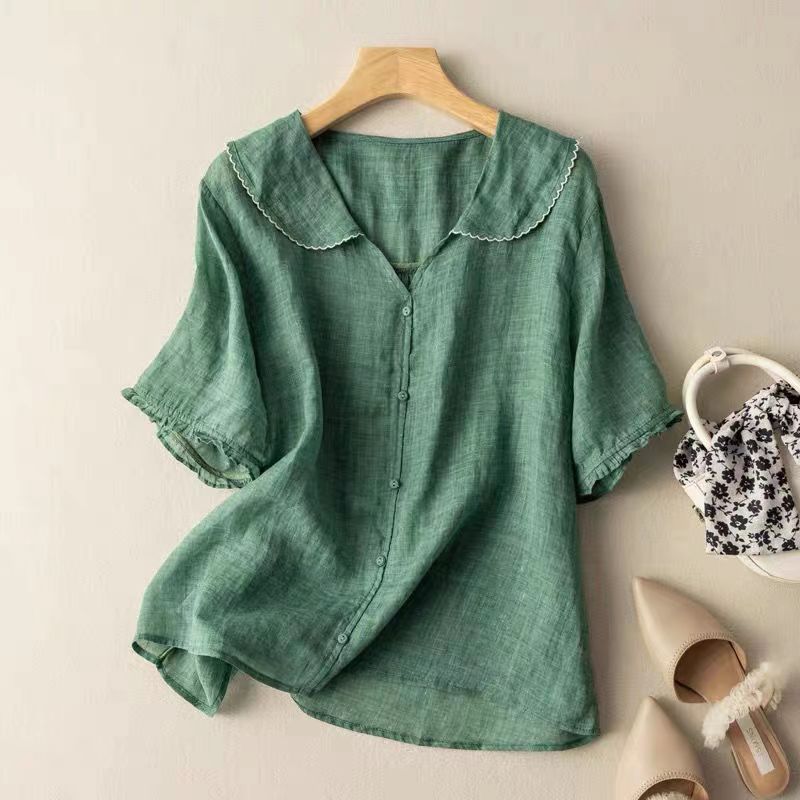 Adèle™ Linen Blouse
