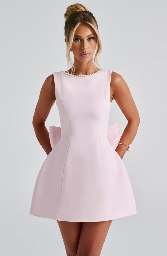 Elle™ Pearl Bow Mini Dress